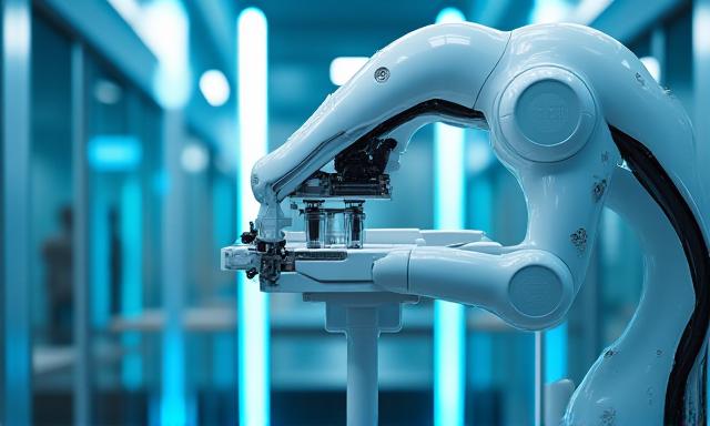 Robotica in camera bianca farmaceutica